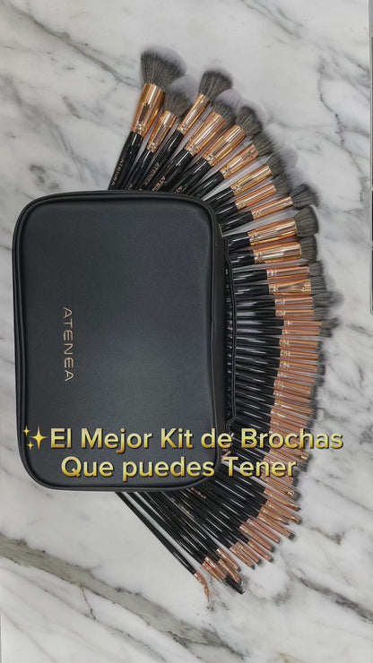 KIT DE BROCHAS DE MAQUILLAJE FLAWLESS X46 PCS